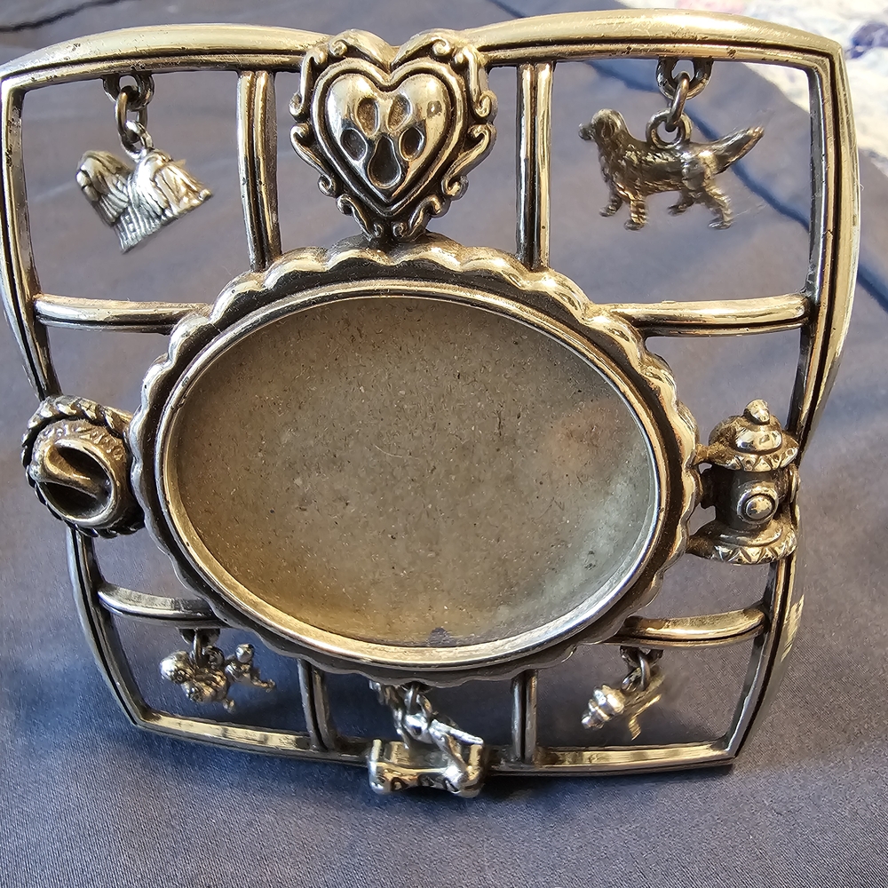 Brighton Silver Dog Charm Photo Frame